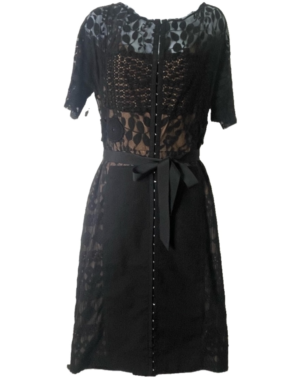 NWOT Anthropologie Beguile by Byron Lars Carissima Sheath in Black Dress SIZE 12 - Picture 6 of 15